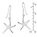 AeraVida Minimalist Nautical Starfish 925 Sterling Silver Dangle Earrings