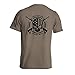 Dion Wear Men's Short Sleeve Graphic T-Shirt - One Nation Under God, Brown, Large