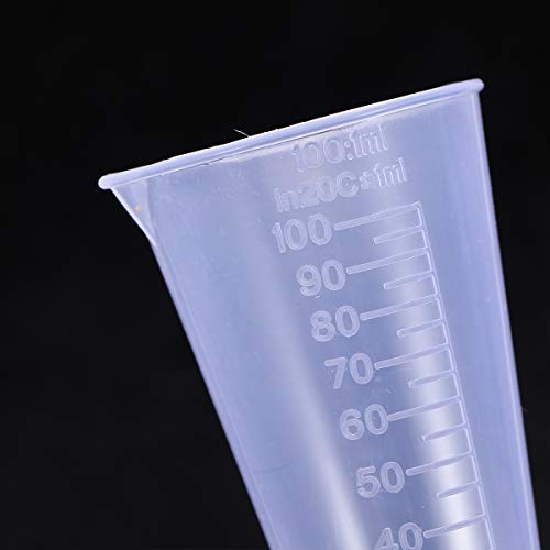 UPKOCH 2 stücke 100 ml Kunststoff Messbecher mit Skala Kegel Cocktail Gläser Messbecher zum Mischen Farbe Fleck… – Bild 5