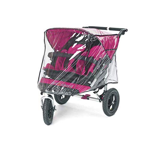 Coverandcarry Rain Cover for Out'n'About Nipper 360 Double, Fits All Versions, Made in The UK from Supersoft Clear PVC