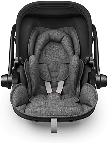 Kiddy Evoluna i-Size 2 & Base Grey Melange Icy Black Lie Flat includes isofix base
