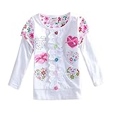 NEAT Kid Girl Cotton Flower Long Sleeve T Shirt Tee Top L339 2-6 Years