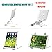 Ropoon Laptop Stand, Foldable 9 Height Adjustment Notebook Holder Stainless Steel Eye-Level Ergonomic Laptop Desk Stand, Portable Laptop Riser Compatible with Notebook, HP, Dell, IBM, iPad Tabletthumb 3