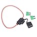 Qunqi 10Packs Add-A-Circuit Blade Type Inline Fuse holder 16 Gauge with Cover M size+ 20 pcs Fuse