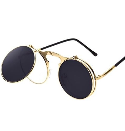 SUNNYDAY Sunglasses round Designer steam punk Metal sol women COATING SUNGLASSES Men Retro CIRCLE SUN GLASSES