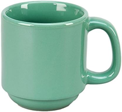 Vertex China SM-CG Vista Summit Stackable Mug, 3-1/4", 10 oz., Cactus Green (Pack of 36)