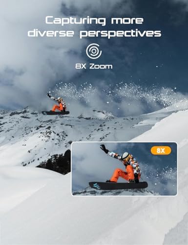 Cámara Deportiva 4K60 EIS con Bolsa Organizadora WiFi Cámara subacuática Impermeable 40M Action Camera Gran Angular 2.4G Remoto 2 baterías de 1350mAh y Accesorios Multiples