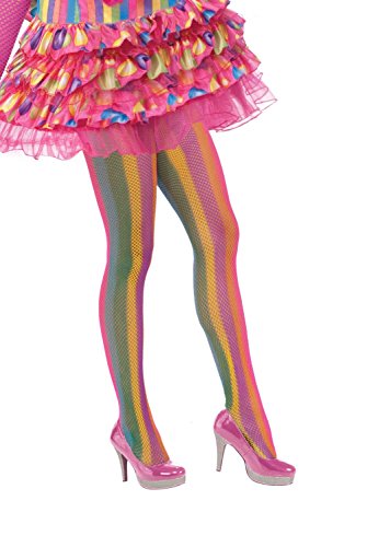 Forum Women's Circus Sweetie Costume Striped Fishnets