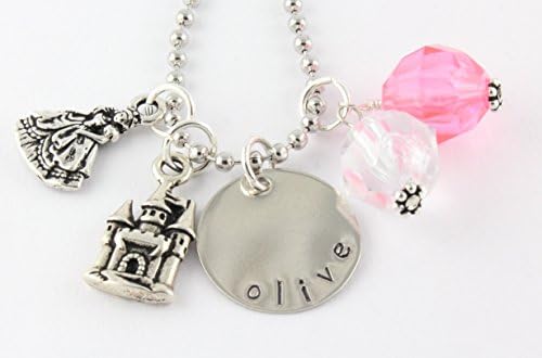 Princess Personalized Charm Necklace - Custom Gift for Little Girl - Stocking Stuffer