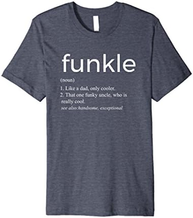 Mens FUNKY Uncle Definition T-Shirt Funcle Apparell 3XL Heather Blue