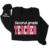 NAZENTI Personalized Teacher Shirts, Valentine & Women's Teacher Gifts