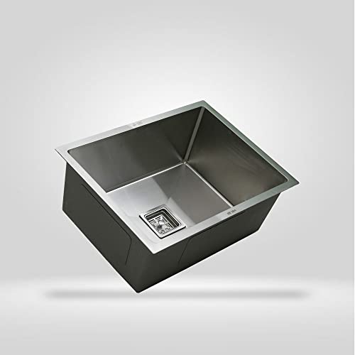 rigwell lifetime 304 Grade Stainless Steel Single bowl, Double Bowl and Drain Board Handmade Kitchen Sinks (22 * 18 * 10") 1