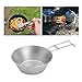 ActiveCraft 2 Pack Backpacking Bowls – Stainless Steel Camping Cookware Folding Handle with Bagthumb 2
