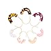 D-buy Acrylic Earrings Statement Half Ring Geometric Earrings Resin Drop Dangle Earrings Fashion Jewelry for Women (Pink/Small)