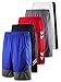 Liberty Imports Pack of 5 Men's Athletic Basketball Shorts Mesh Quick Dry Activewear with Pocket