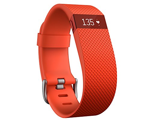 Fitbit Charge Heart Rate Monitor and Activity Tracker, Color- Orange, Size- Large Fitbit Charge Heart Rate Monitor and Activity Tracker, Color- Orange, Size- Large