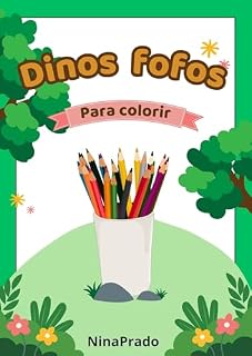 Livro Dinos Fofos: Para colorir