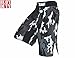 RAD MMA Fight Shorts Grappling Short Kick Boxing Cage Fighting Shorts White and Green Camo (X-Large, White Camo)