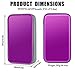 CD Case,COOFIT 80 Capacity DVD Storage DVD Case VCD Wallets Storage Organizer Flexible Plastic Protective DVD Storage Purple
