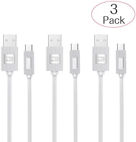 USB Type C Cable Succi 3 Pack 4ft Type C to USB Charging Cable for Macbook Samsung White