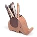 Artinova Elephant Wooden Pen Cup Pencil Holder for Desk Decor Desk Organizer with Cell Phone Stand ARTA-0057