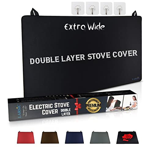 Larsic Stove Cover Protects Electric Stove Washer Dryer Top. Anti