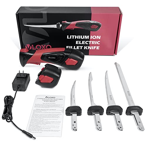 VLOXO Cordless Electric Fillet Knife, Rechargeable Fish Fillet Knife