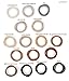 White Platinum Blonde No-Metal 4mm Elastic Hair Ties Color Match Ponytail Holders - 24 Count