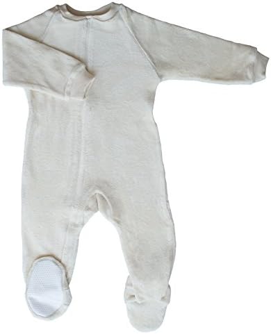 CastleWare Baby Footie Pajama - Organic Cotton Velour - Non Slip Soles - 9 Months-6 Years
