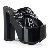 Demonia Women's CRAMPS-09 Platform Slide Sandal