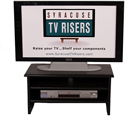 Syracuse 4-Tier Black TV Riser for The Ultimate Experience in TV Viewing
