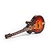 SL Mini Guitar Model Miniature Electric Guitar Toy Music Instrument Sunburst Dollhouse Model Home Decoration