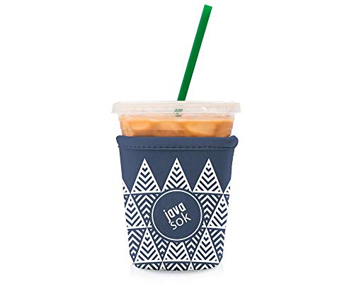 image for JAVA SOK Reusable Coffee Sleeve - Insulated Neoprene Sleeve for Iced D