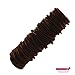 Kenz Laurenz 100 Hair Elastics Hair Ties No Crease Ouchless Ponytail Holders No Metal 4mm (100 Hair Elastics-Brown)