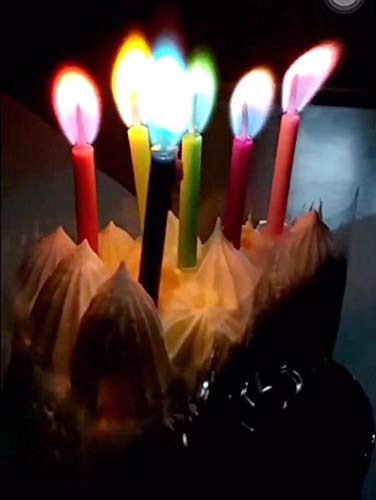 Kemladio-Birthday-Cake-Candles-Happy-Birthday-Candles-Colorful-Candles-Holders-Included-12-Medium