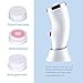 GLAMFIELDS Facial Brush Waterproof Electric Facial Cleansing Brush Skin Cleaner, USB Rechargeable Face SPA beauty for Deep Scrubbing, Gentle Exfoliating & Removing Blackhead with 3 Brush Heads (White)