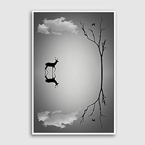 Framed Canvas Wall Art for Living Room, Bedroom Sky Canvas Prints for Modern Home Decoration Ready to Hang - 16"x24" inches