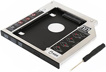 Universal SATA 2nd HDD SSD Hard Drive Caddy Tray 9.5mm/12.7mm (9.5)