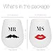 SerialDrinkers Mr & Ms Fun German Food Grade Silicone Wine Glass Dual Pack, 2 Pieces Of Romantic, Unbreakable, Versatile, Lightweight 12 Oz Cups, Non-toxic And Flexible White Color Glasses