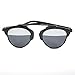 GAMT New Fashion Cateye Polarized Sunglasses For Women Classic Style Black Frame Silver and Grey Lens