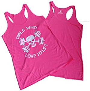Women's Girls Who Love To Lift Racerback Workout Tank Tops Gym Sleeveless Tshirt Singlet Weightlifting Vest Blouses and Tops Sexy Tanks For Women Exercise Yoga Shirts