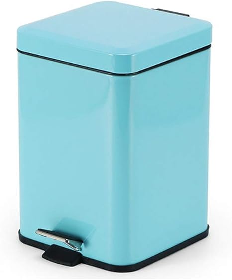 Mulleimer Aus Edelstahl Mulleimer 6l Kleiner Tretmulleimer Aus Kunststoff Und Metall Abfalleimer Mit Deckel Und Fusspedal Fur Kuche Und Badezimmer Abfall Recycling Color Blue Size 12 Amazon De Kuche Haushalt