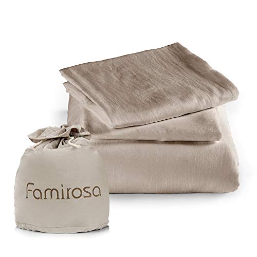 Duvet Cover Queen, 100% Washed Cotton, Linen Like Soft Breathable Durable Bedding Duvet Cover Set, 3-Pieces, Ultra Soft and Easy Care, Simple Style Home Bedding Set 2019 New（3-Piece, Queen, Khaki） - Thumbnail 6