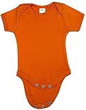 Earth Elements Baby Short Sleeve Bodysuit 0-3 Months Orange