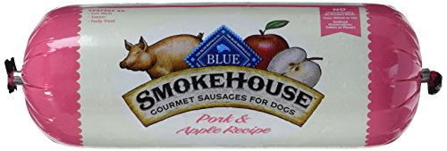 BLUE Smokehouse Gourmet Sausages Adult Pork & Apple Recipe Dog Food Roll 2.25-lb
