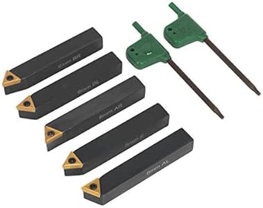 Sealey sm3025cs2 8 mm Torno Indexable girar herramienta 5 piezas