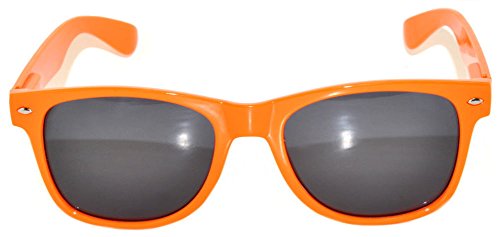 Classic Vintage Smoke Lens Orange Frame Sunglasses Retro Style OWL.