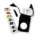 10 pc Chakra Crystal Healing Kit: Large Selenite Bar, 7 Chakra Natural Polished Tumbled Stones in Black Velvet Bag with Chakra Information Card, Black Tourmaline Specimen, Votive, Beverly Oaks COA