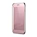 iPhone 6s Mirror Case, Luxury Mirror Ultra Clear Window View Leather Holster Makeup Flip Full Body Cover Case for Samsung iPhone 6s 4.7 inch (iPhone 6s, Rose Gold)