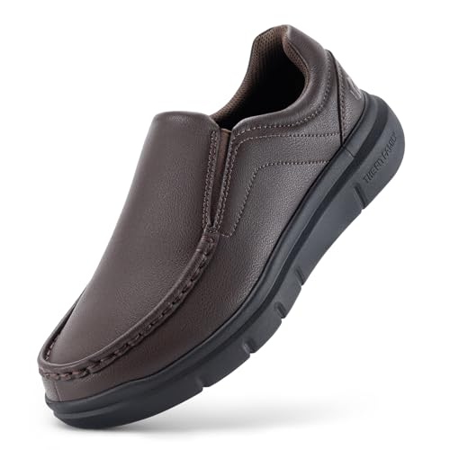 FitVille Wide mens Loafer formal shoes for men Business Casual Shoes - EasyWalk V1
